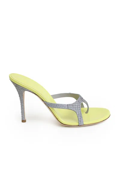Christopher Esber Alocasia Heels In Yellow