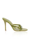 Christopher Esber Alocasia Patent Heel In Green