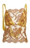 Christopher Esber Aluna Lace Draped Top