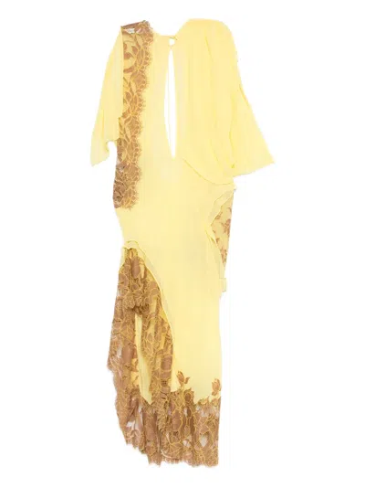 Christopher Esber Aluna Maxi Dress In Yellow