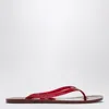 Christopher Esber Amaretto Jelly-effect Mini Flip-flop Sandals In Red