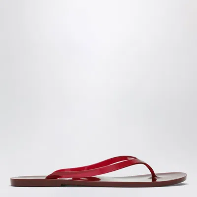 Christopher Esber Amaretto Jelly-effect Mini Flip-flop Sandals In Red