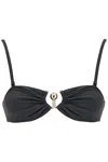 Christopher Esber Black Prong Bikini Top In Grey