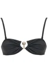 Christopher Esber Black Prong Bikini Top In Gray