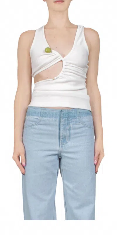CHRISTOPHER ESBER ARC STONE TANK IN WHITE