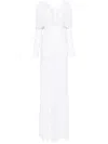 Christopher Esber Arced Palm Maxi Dress In White