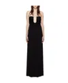 Christopher Esber Arced Palm Strapless Dress In Black