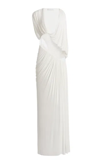 Christopher Esber Ascended Draped Gown In White