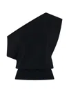 Christopher Esber Assymetric-shoulder Top In Black