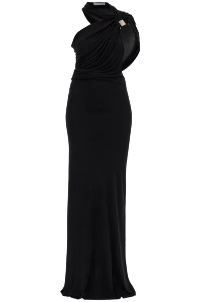 Christopher Esber Asymmetric American Neckline Dress With Asym In Black