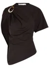 Christopher Esber Asymmetric Stretch-cotton T-shirt In Black