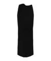 Christopher Esber Asymmetric-waist Midi Skirt In Black