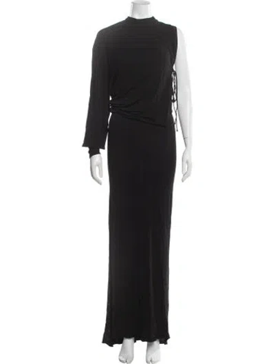 Pre-owned Christopher Esber Asymmetrical Long Dress W/ Tags In Black