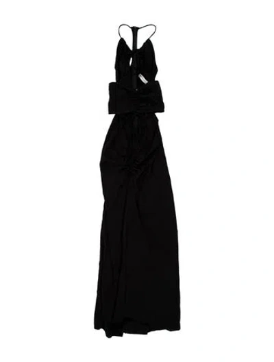 Pre-owned Christopher Esber Asymmetrical Long Dress W/ Tags In Black