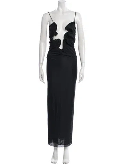 Pre-owned Christopher Esber Asymmetrical Long Dress W/ Tags In Blue
