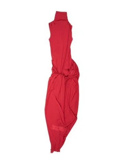 Pre-owned Christopher Esber Asymmetrical Long Dress W/ Tags In Orange