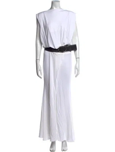 Pre-owned Christopher Esber Asymmetrical Long Dress W/ Tags In White