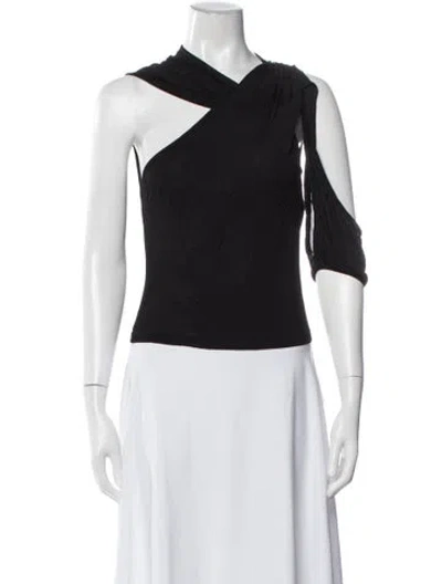 Pre-owned Christopher Esber Asymmetrical Sleeveless Top In Black