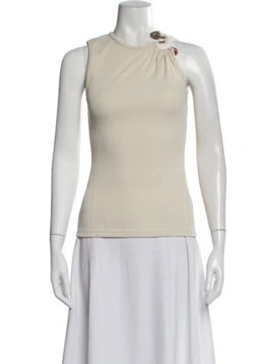 Pre-owned Christopher Esber Asymmetrical Sleeveless Top In Neutrals