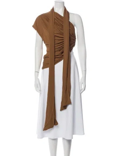 Pre-owned Christopher Esber Asymmetrical Sleeveless Top W/ Tags In Brown