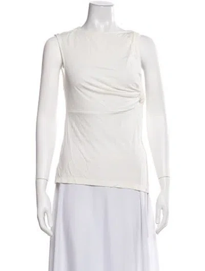 Pre-owned Christopher Esber Asymmetrical Sleeveless Top In White