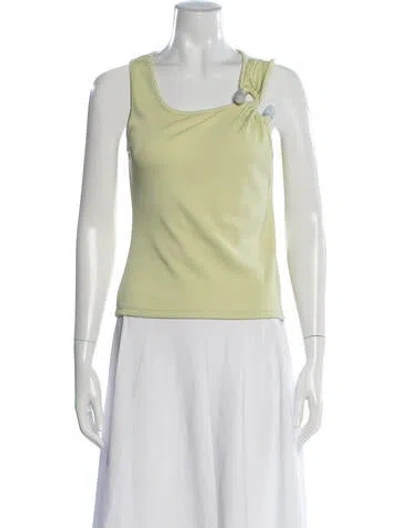 Pre-owned Christopher Esber Asymmetrical Sleeveless Top In Yellow