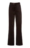 Christopher Esber Ava Sateen Corduroy Pants In Brown