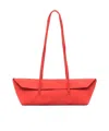 Christopher Esber Mini Gondola Suede Tote Bag In Orange