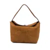Christopher Esber Calf Suede Top-handle Mini Bag In Brown