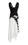 Christopher Esber Baile Wrapped Tulle Dress In Black,white