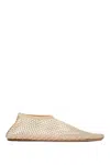 Christopher Esber "netted Minette Ballerina In Silver, Beige