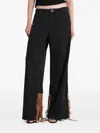 Christopher Esber Basket Leather Jeans In Black