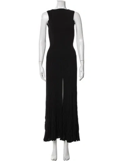 Pre-owned Christopher Esber Bateau Neckline Long Dress W/ Tags In Black