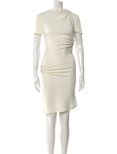 Pre-owned Christopher Esber Bateau Neckline Mini Dress In Neutral