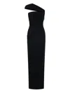 Christopher Esber Beach Glass Draped Maxi Dress In Black