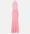 Christopher Esber Beach Quartz Embellished Maxi Dress In Pink
