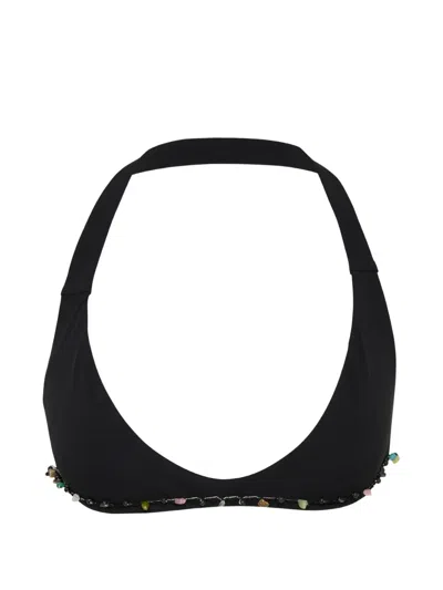 Christopher Esber Beach Quartz Minuscule Bikini Top In Black
