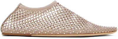 Christopher Esber Beige Minette Ballerina Flats In Multi