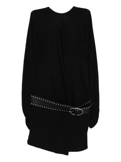 Christopher Esber Belted Mini Dress In Black