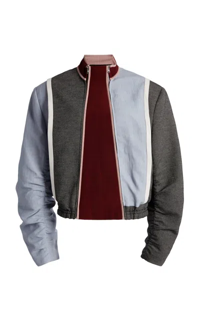 Christopher Esber Benji Fragment Cotton Bomber Jacket In Multi