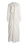Christopher Esber Bertoia Tie-detailed Georgette Maxi Dress In White