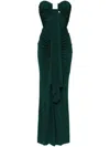 Christopher Esber Gemstone-embellished Maxi Dress In Green