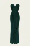 Christopher Esber Bezel Quartz Disconnect Dress In Evergreen