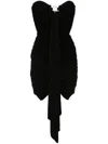 Christopher Esber Bezel Quartz Disconnect Mini Dress In Black