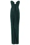 Christopher Esber Bezel Quartz Disconnect Dress In Evergreen