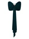 Christopher Esber Bezel Quartz Draped Top In Green