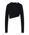 Christopher Esber Bezel-quartz Long-sleeve Top In Black