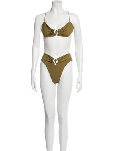 Pre-owned Christopher Esber Bikini In Gold