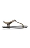 Christopher Esber Billi T-bar Pvc Sandals In Black