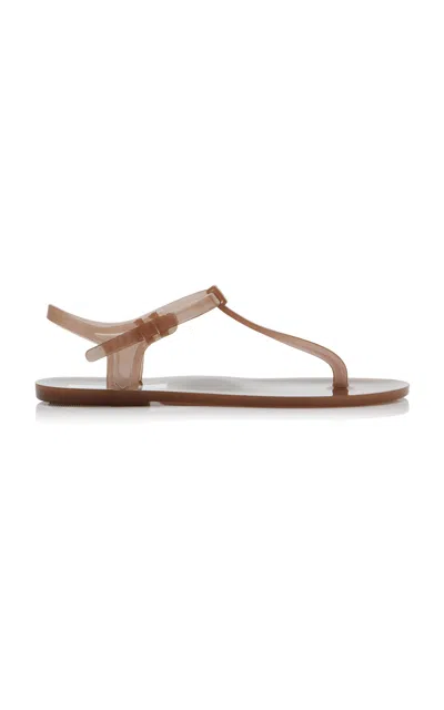 Christopher Esber Billi T-bar Pvc Sandals In Brown